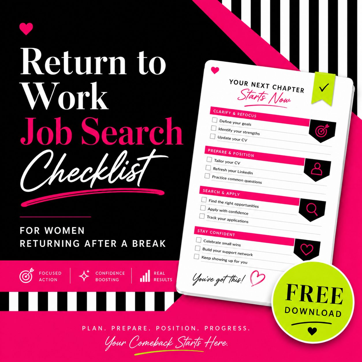 Free Job Search Checklist