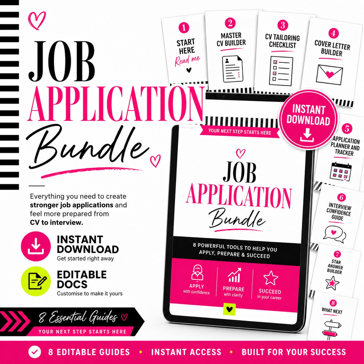 Job Application Bundle, 8 essential guides